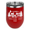 Flamingo & Camping Stemless Stainless Steel Wine Tumbler - Red - Single-Sided