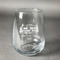 Flamingo & Camping Stemless Wine Glass - Laser Engraved
