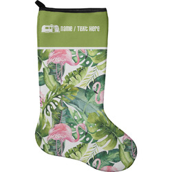Flamingo & Camping Holiday Stocking - Neoprene (Personalized)