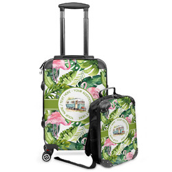 Flamingo & Camping Kids 2-Piece Luggage Set - Suitcase & Backpack (Personalized)