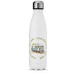 Flamingo & Camping Water Bottle - 17 oz - Stainless Steel - Full Color Printing (Personalized)