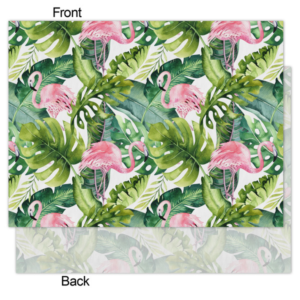 Flamingo & Camping Tissue Paper - Heavyweight - Medium - Front & Back
