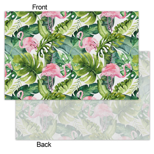 Flamingo & Camping Tissue Paper - Heavyweight - Small - Front & Back