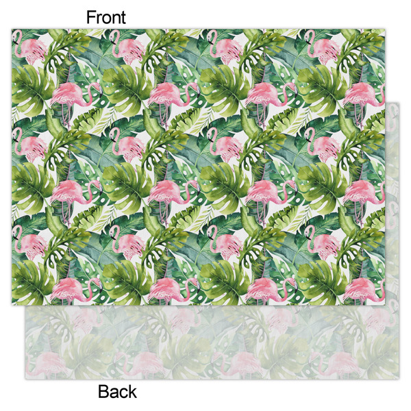 Flamingo & Camping Tissue Paper - Lightweight - Large - Front & Back