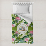 Flamingo & Camping Toddler Duvet Cover (Personalized)