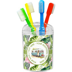 Flamingo & Camping Toothbrush Holder (Personalized)