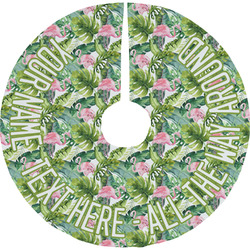 Flamingo & Camping Tree Skirt