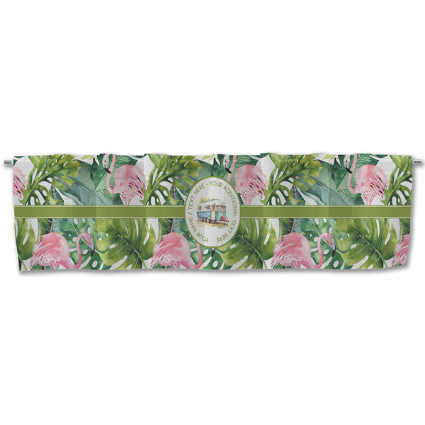Flamingo & Camping Valance - Front