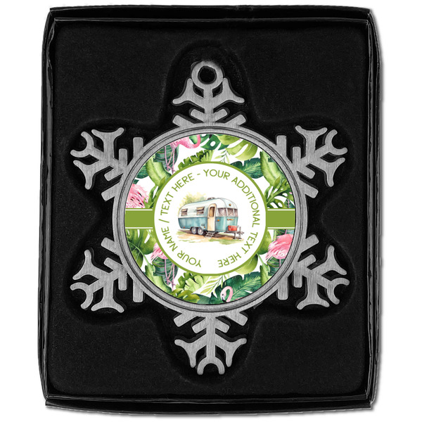 Flamingo & Camping Vintage Snowflake - In box