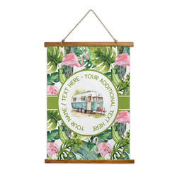 Flamingo & Camping Wall Hanging Tapestry (Personalized)