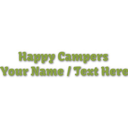 Flamingo & Camping Name/Text Decal - Custom Sizes