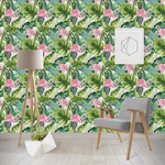 Flamingo & Camping Wallpaper & Surface Covering