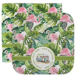 Flamingo & Camping Facecloth / Wash Cloth (Personalized)