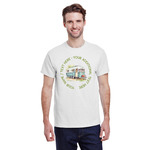 Flamingo & Camping T-Shirt - White - 3XL (Personalized)