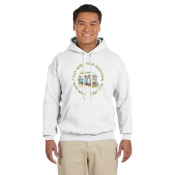 Flamingo & Camping Hoodie - White (Personalized)