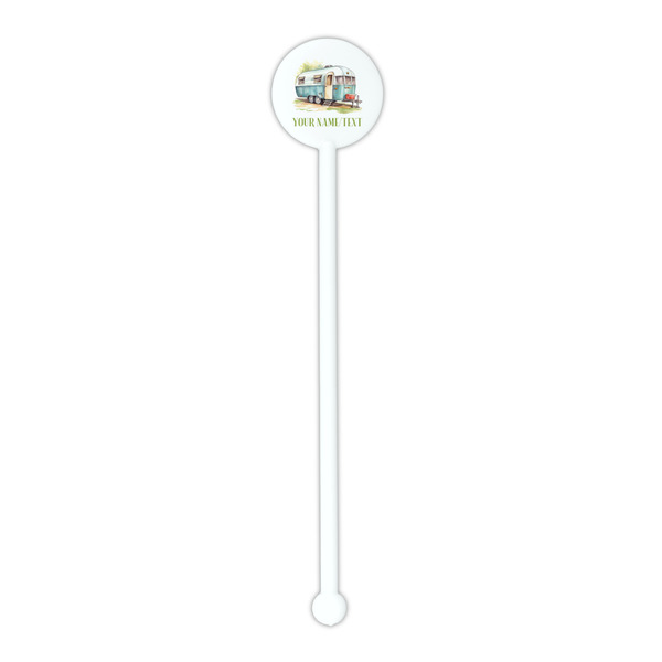 Flamingo & Camping White Plastic 5.5" Stir Stick - Round - Single Stick