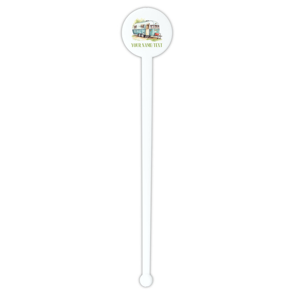 Flamingo & Camping White Plastic 7" Stir Stick - Round - Single Stick