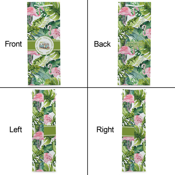 Flamingo & Camping Wine Gift Bag - Matte - Approval