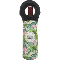 Flamingo & Camping Wine Tote Bag (Personalized)