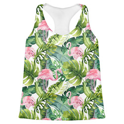 Flamingo & Camping Womens Racerback Tank Top - Small