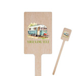 Flamingo & Camping Rectangle Wooden Stir Sticks