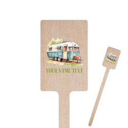 Flamingo & Camping Rectangle Wooden Stir Sticks