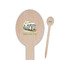 Flamingo & Camping Oval Wooden Food Picks