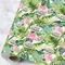 Flamingo & Camping Wrapping Paper Roll - Large - Satin
