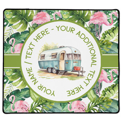 Flamingo & Camping Gaming Mouse Pad - XL - 18" x 16" (Personalized)