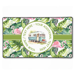 Flamingo & Camping Gaming Mouse Pad - XXL - 24" x 14" (Personalized)