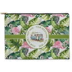 Flamingo & Camping Zipper Pouch (Personalized)