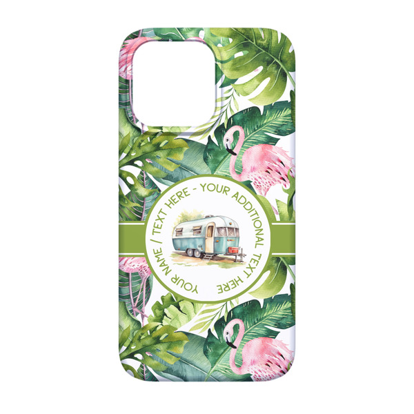 Flamingo & Camping iPhone 13 Case - Back