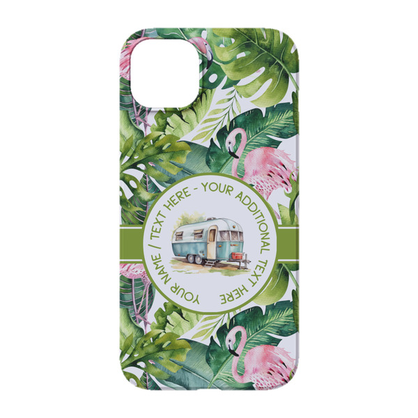 Flamingo & Camping iPhone 14 Case - Back