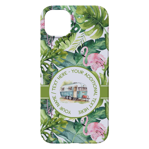 Flamingo & Camping iPhone 14 Pro Max Case - Back