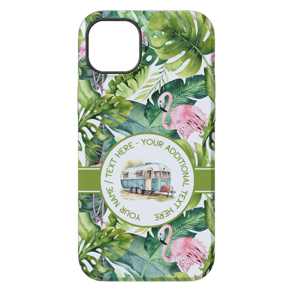 Flamingo & Camping iPhone 14 Pro Max Tough Case - Back