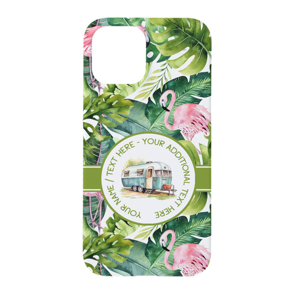 Flamingo & Camping iPhone 15 Case - Back