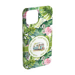 Flamingo & Camping iPhone Case - Plastic - iPhone 15 Pro (Personalized)