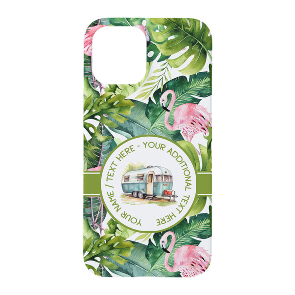 Flamingo & Camping iPhone 15 Pro Case - Back