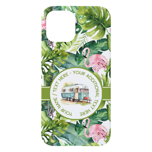Flamingo & Camping iPhone 15 Pro Max Case - Back