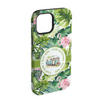 Flamingo & Camping iPhone Case - Rubber Lined - iPhone 15 (Personalized)