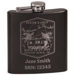 Airstreams in Paradise - Region 9 Rally 2026 Black Flask Set