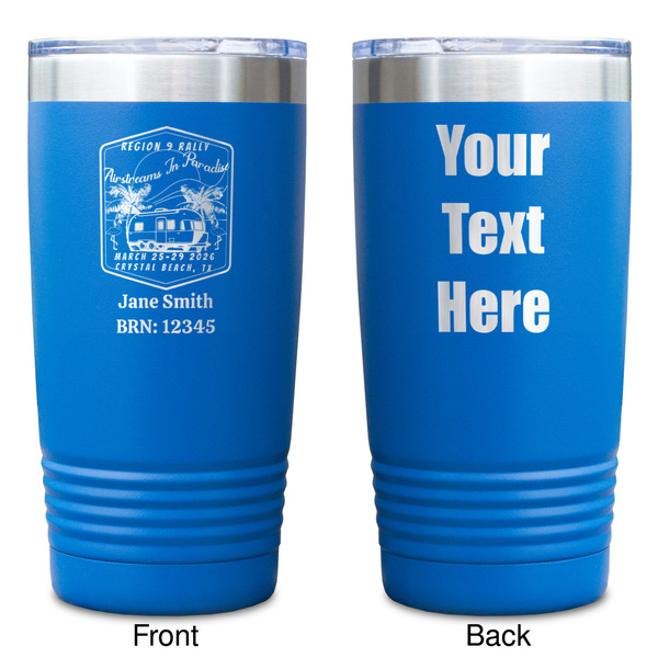 Airstreams in Paradise - Region 9 Rally 2026 Blue Polar Camel Tumbler - 20oz - Double Sided - Approval