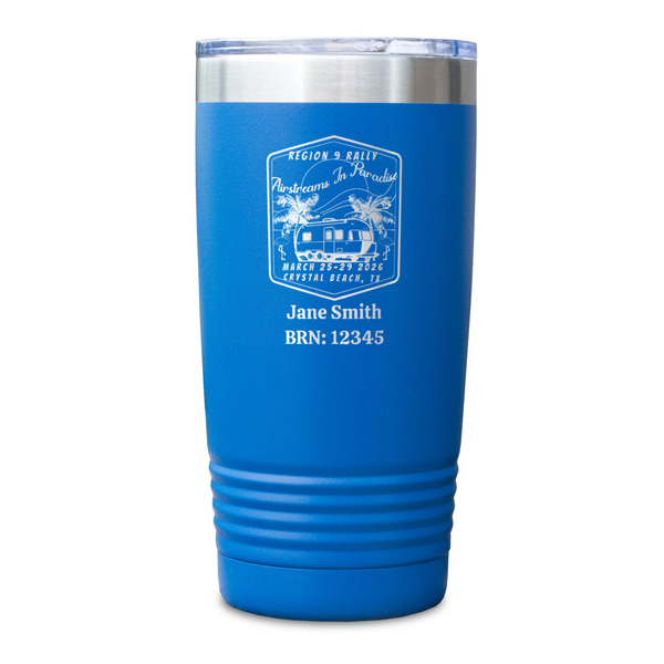 Airstreams in Paradise - Region 9 Rally 2026 Blue Polar Camel Tumbler - 20oz - Single Sided - Approval