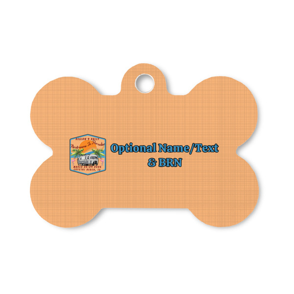 Custom Airstreams in Paradise - Region 9 Rally 2026 Bone Shaped Dog ID Tag - Small