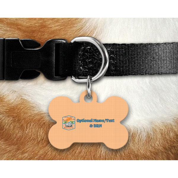 Airstreams in Paradise - Region 9 Rally 2026 Bone Shaped Dog Tag on Collar & Dog