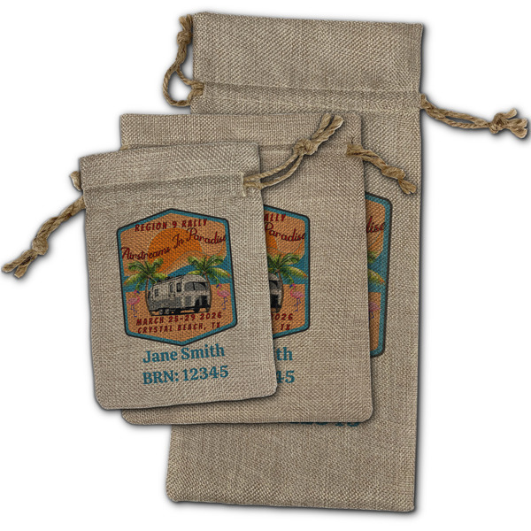 Airstreams in Paradise - Region 9 Rally 2026 Burlap Gift Bags - (PARENT MAIN) All Three