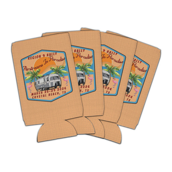 Custom Airstreams in Paradise - Region 9 Rally 2026 Can Coolers - 16 oz - Set of 4