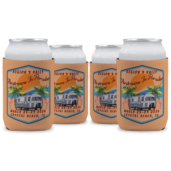 Custom Airstreams in Paradise - Region 9 Rally 2026 Can Coolers - 12 oz - Set of 4