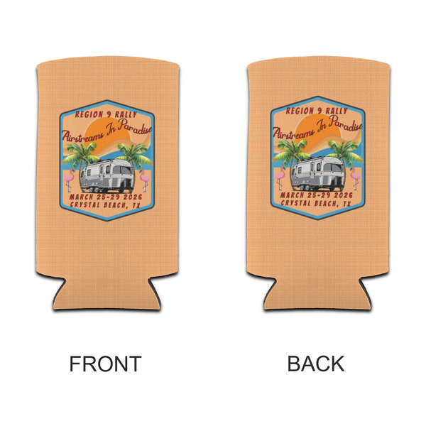 Airstreams in Paradise - Region 9 Rally 2026 Can Cooler - Tall 12oz - Front & Back