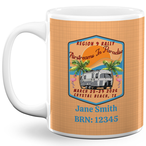 Custom Airstreams in Paradise - Region 9 Rally 2026 11 oz Coffee Mug - White